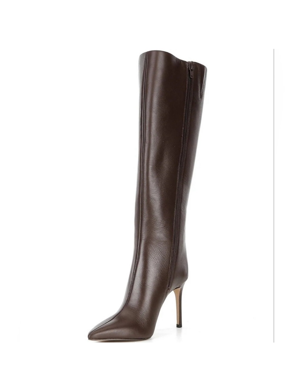 Gianni Bini Brown Knee High Pointed Toe Stiletto Boots Size 9.5 NWT